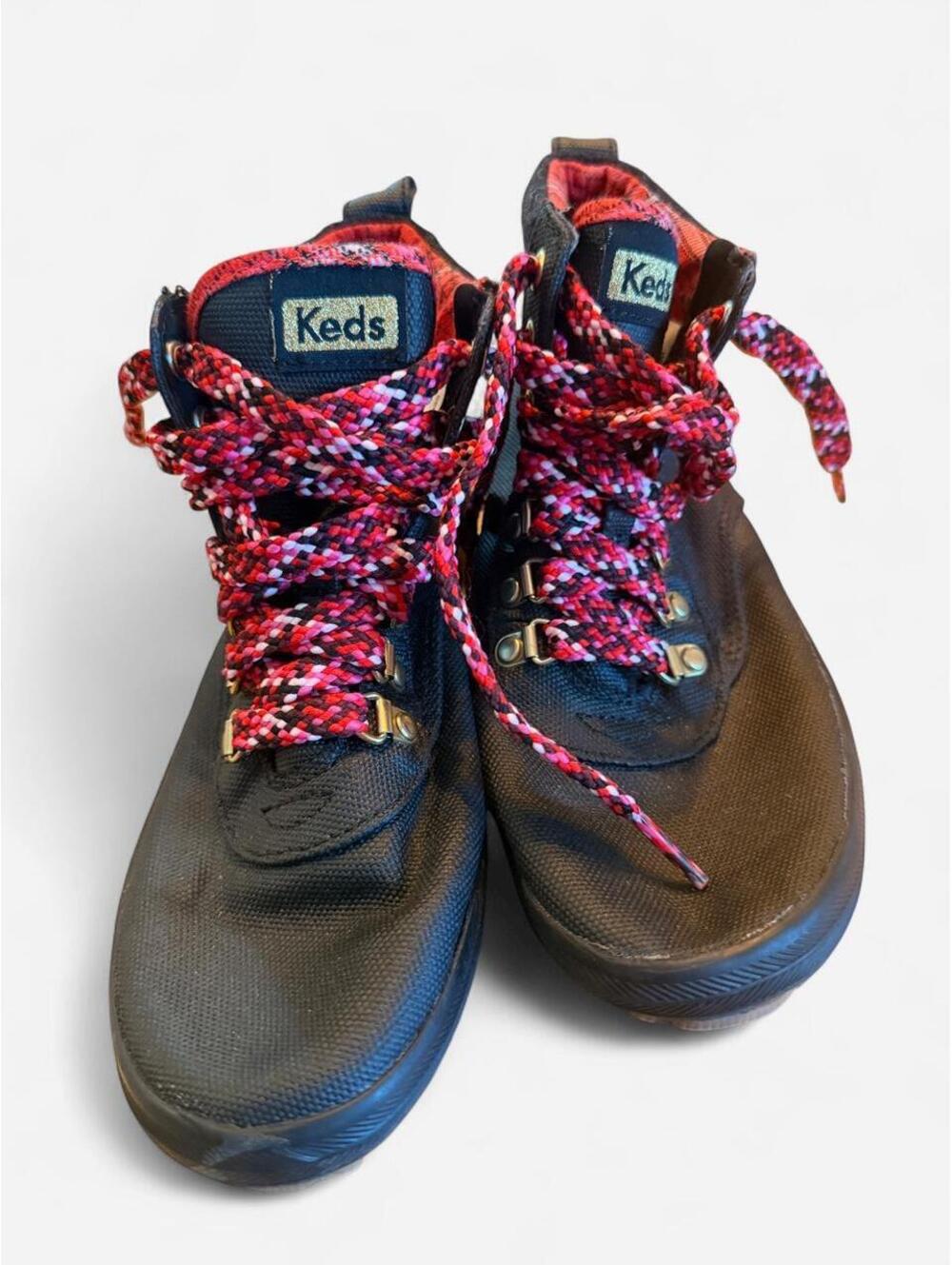 Keds high top sneakers with gold accents. These are soooo cool!